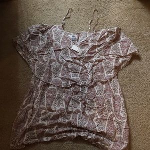 Old navy xl flora print top